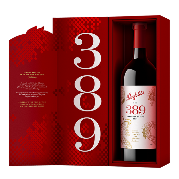 Penfolds 'Bin 389' Cabernet Shiraz 2021 MAGNUM | Year of the Dragon Limited Release Steves Winestore