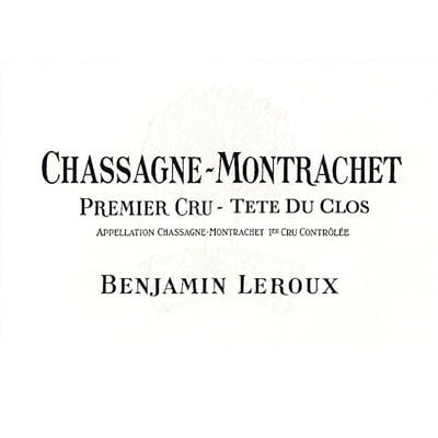 Benjamin Leroux Chassagne-Montrachet 1er Cru Tete Du Clos 1er 2018